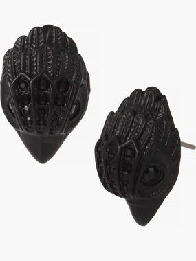 NWT Kurt Geiger Black Sparkle Eagle Earrings